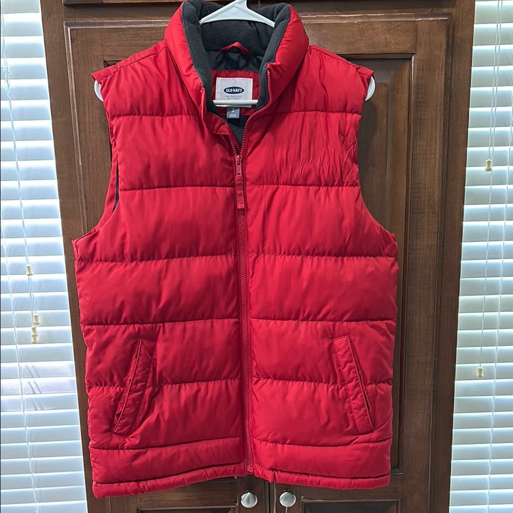 Old Navy Red Puffer Vest